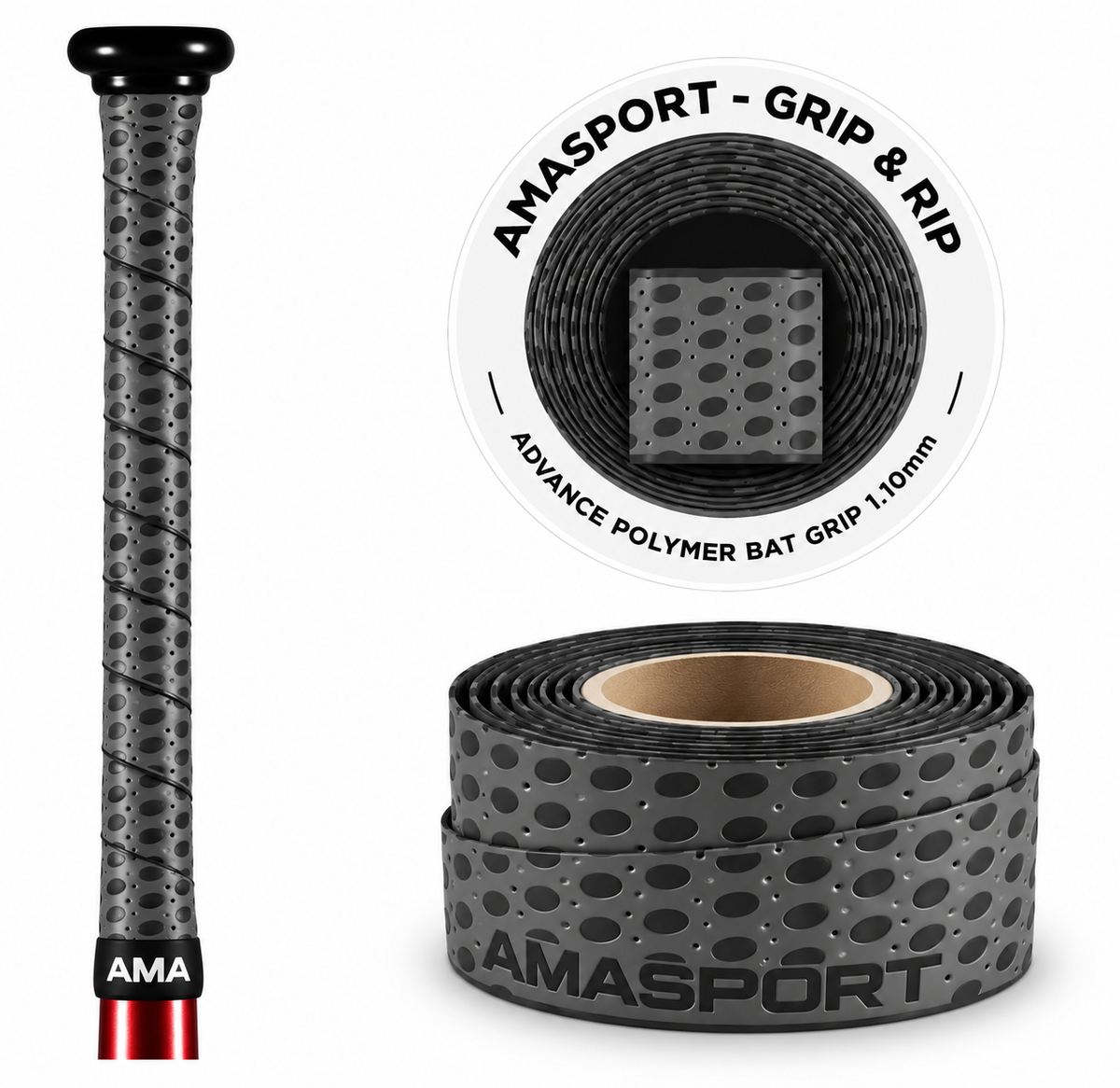 AMASPORT Bat Grip Tape - 1.1mm